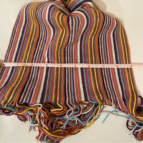 Bardo & tagliaferri striped winter scarf - Picture 5 of 6
